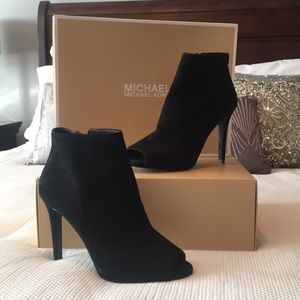 Michael Kors peep toe booties
